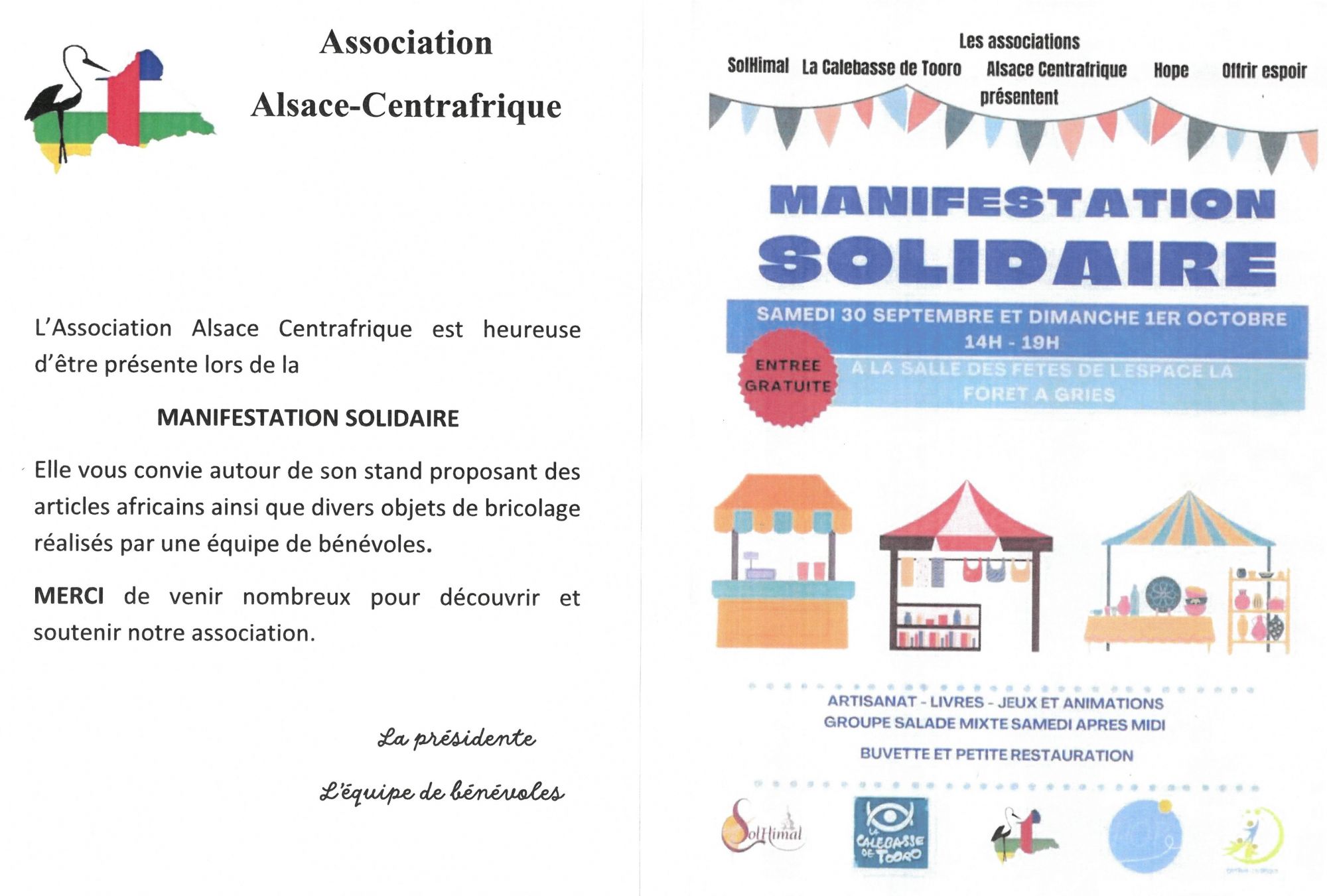 Alsace centre afrique 1 octobre