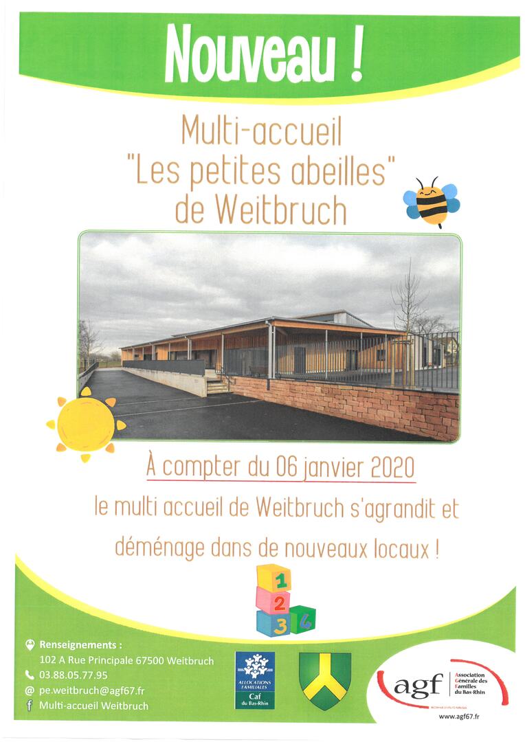 Présentation Multi accueil Les petites abeilles de Weitbruch